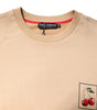 Dolce & Gabbana Beige Cherry Print Crew Neck Pullover Sweater