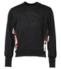 Dolce & Gabbana Black Embroidered Crew Neck Pullover Sweater