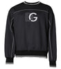 Dolce & Gabbana Black Logo Polyester Crew Neck Men Pullover Sweater