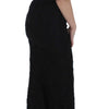 Dolce & Gabbana Black Floral Lace Long Bodycon Maxi Dress