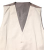 Dolce & Gabbana Beige Gray Dress Men Formal Waistcoat Vest