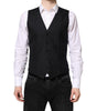 Dolce & Gabbana Black Wool Waistcoat Dress Formal Vest