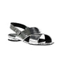 Calvin Klein Silver Leather Women Sandal