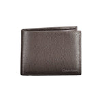 Portefeuille homme en cuir marron Calvin Klein
