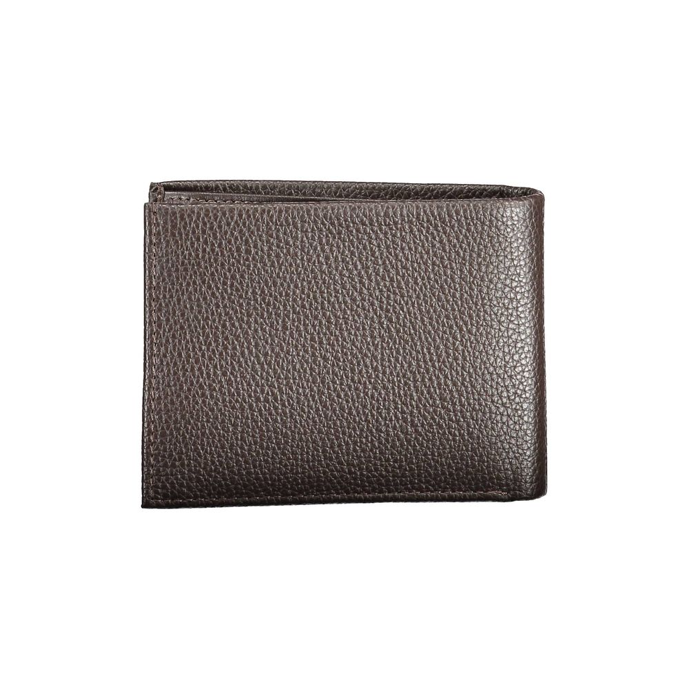Portefeuille homme en cuir marron Calvin Klein