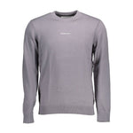 Pull en coton gris Calvin Klein pour homme