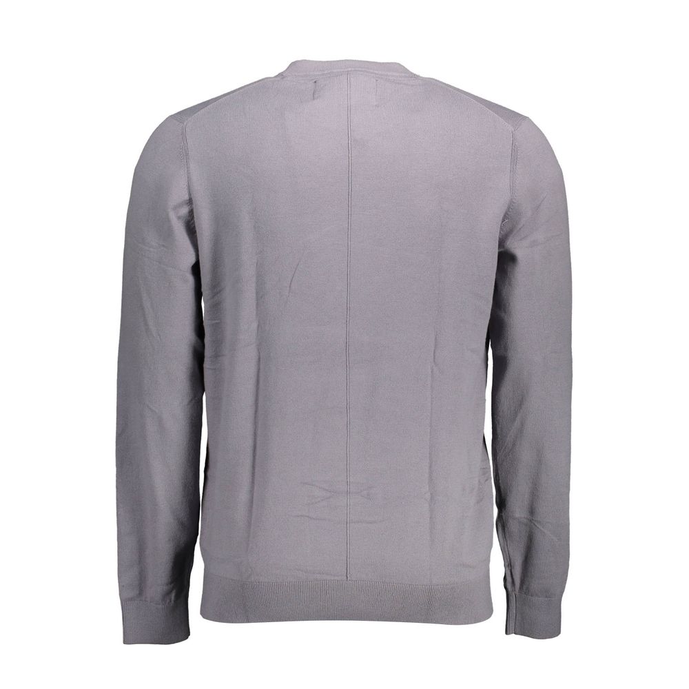 Pull en coton gris Calvin Klein pour homme