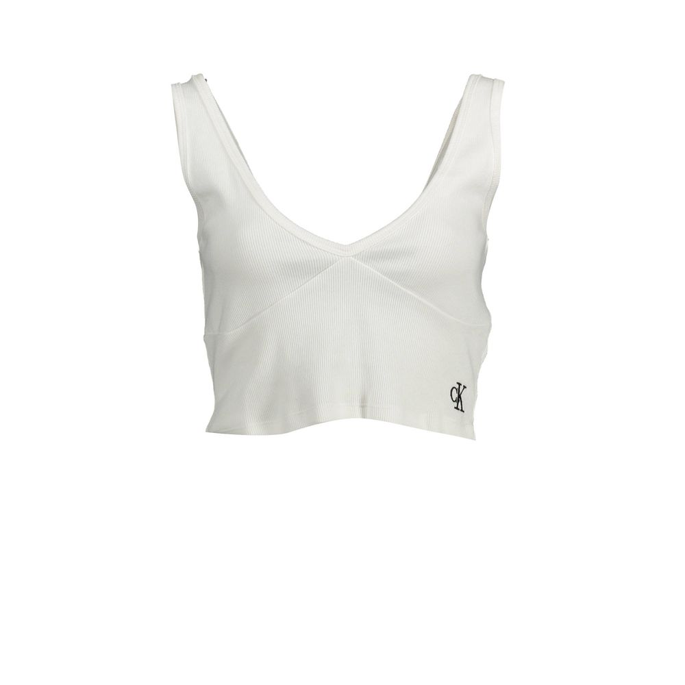 Sous-vêtement femme en coton blanc Calvin Klein