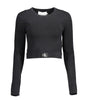 Pull Calvin Klein noir en lyocell pour femme