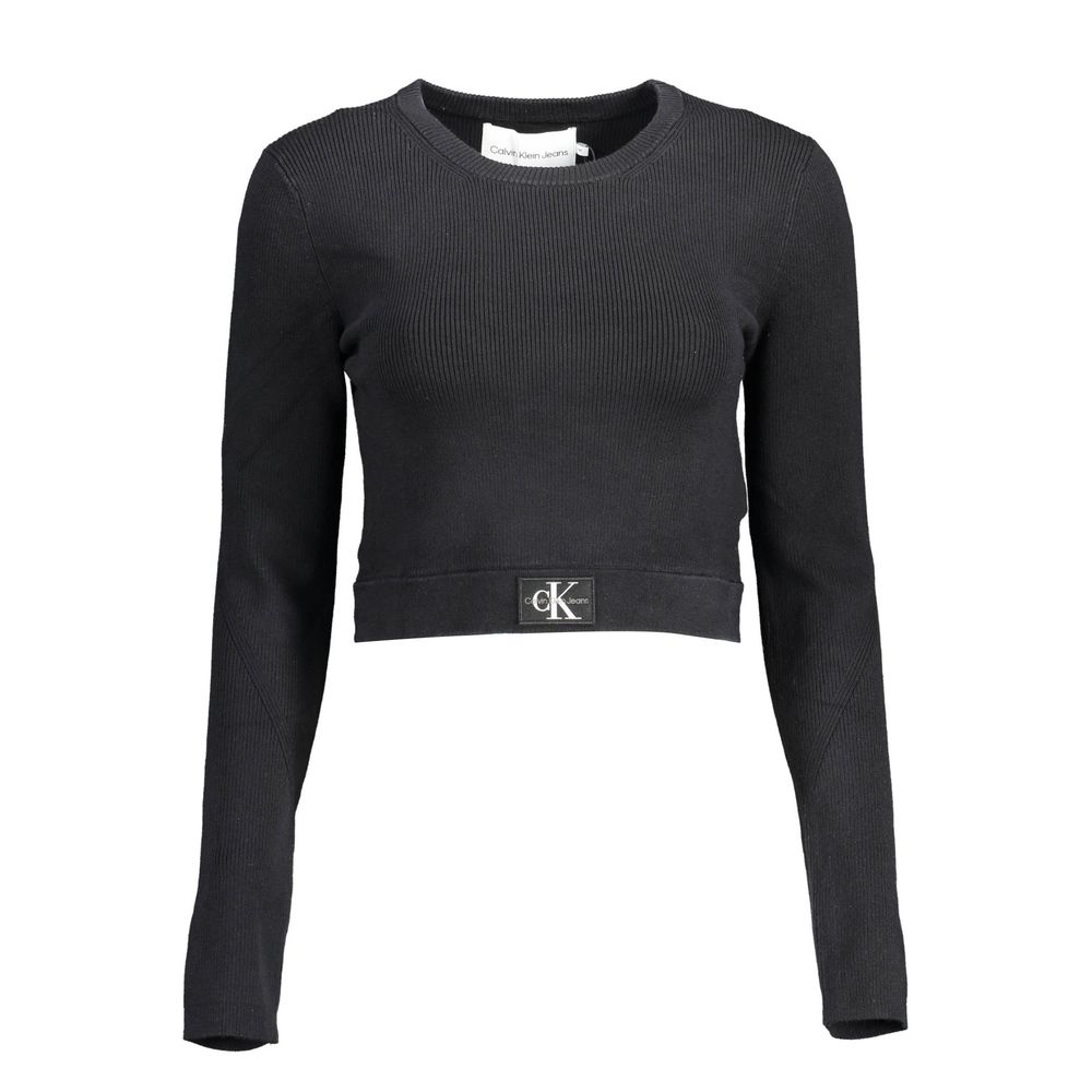 Pull Calvin Klein noir en lyocell pour femme