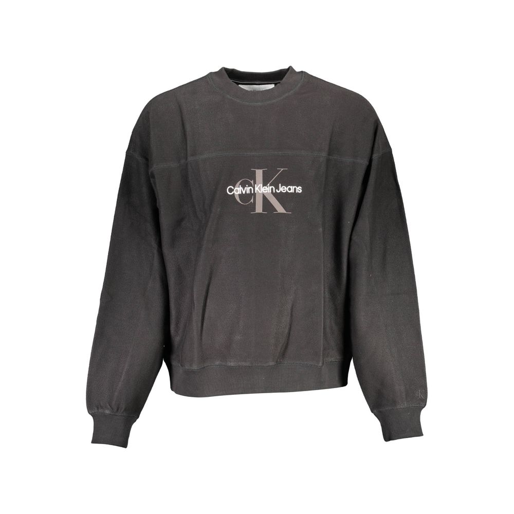 Pull en coton noir Calvin Klein pour homme