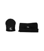 Calvin Klein Black Alpaca Women Scarf Set