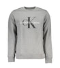 Sweat-shirt ras du cou gris classique Calvin Klein avec logo