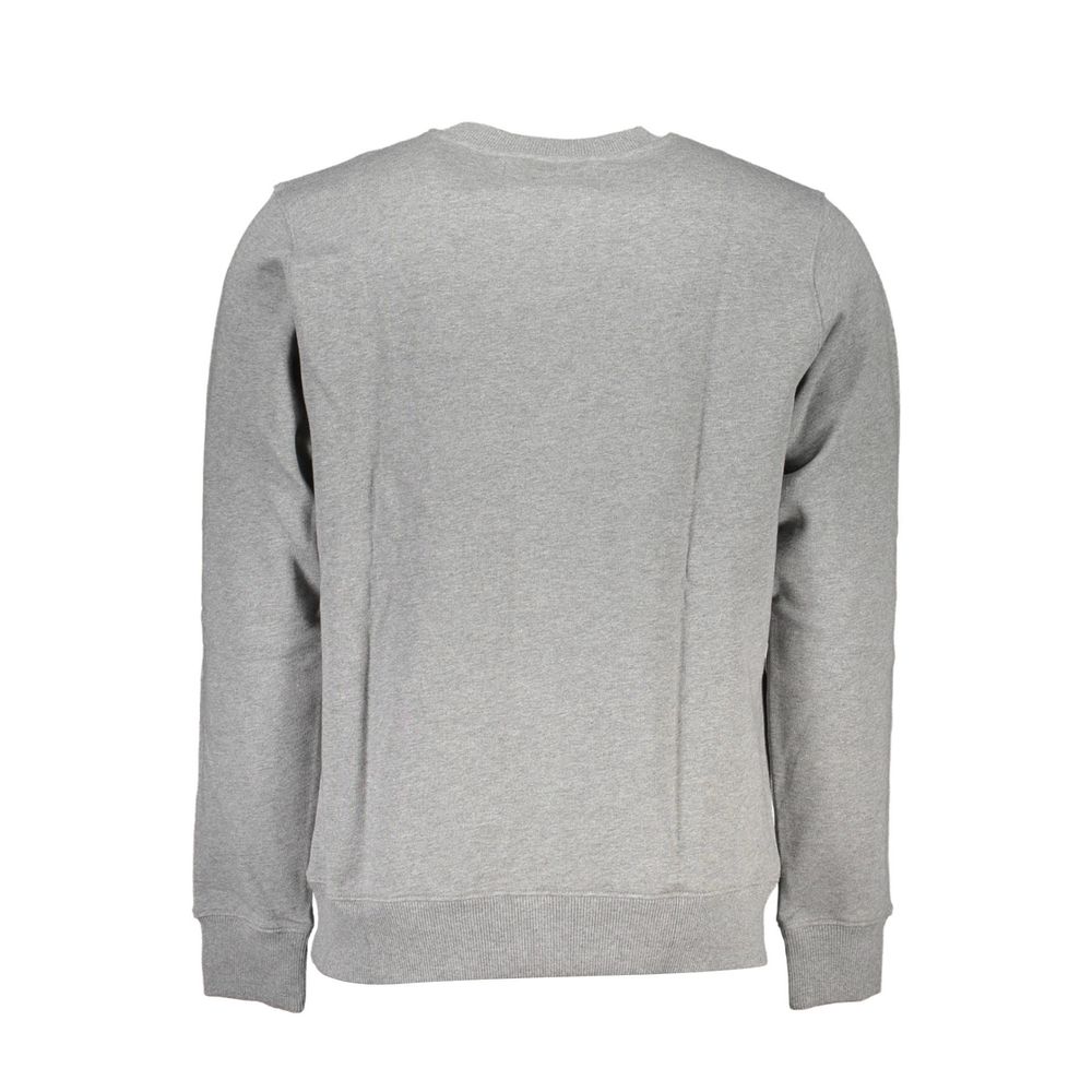 Sweat-shirt ras du cou gris classique Calvin Klein avec logo