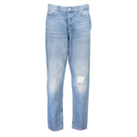 Jean Calvin Klein bleu clair en coton pour femme