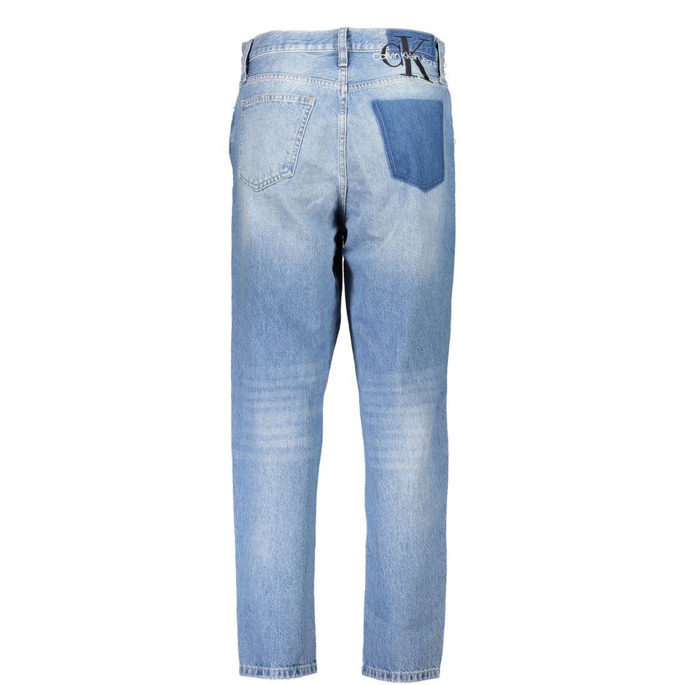 Jean Calvin Klein bleu clair en coton pour femme