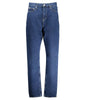 Jean et pantalon en coton bleu Calvin Klein