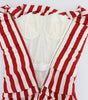 Dolce & Gabbana Red White Silk Stretch Dress