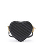 Gucci Black Leather Mini Heart Crossbody Bag