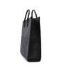 Sac fourre-tout moyen en cuir noir avec logo Gucci