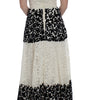 Dolce & Gabbana Floral Lace Ricamo Long Ball Maxi Dress