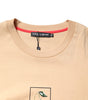 Dolce & Gabbana Beige Cotton Logo Print Crew Neck T-shirt