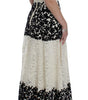 Dolce & Gabbana Floral Lace Ricamo Long Ball Maxi Dress