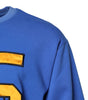 Dolce & Gabbana Blue Printed Cotton Cropped Crew Neck T-shirt