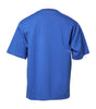 Dolce & Gabbana Blue Cotton DG Embossed Crew Neck T-shirt