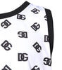 Dolce & Gabbana White Polyester Sleeveless DG Logo T-shirt