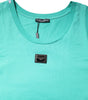 Dolce & Gabbana Green Sleeveless Logo Round Neck T-shirt