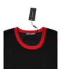 Dolce & Gabbana Black Cotton Slim Fit Round Neck T-shirt