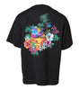 Dolce & Gabbana Black Cotton DG Floral Print Crewneck T-shirt