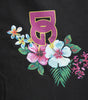 Dolce & Gabbana Black DG Floral Print Crew Neck T-shirt
