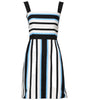 Dolce &amp; Gabbana Multicolor Stripe Cashmere Sleeveless Dress