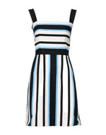 Dolce &amp; Gabbana Multicolor Stripe Cashmere Sleeveless Dress
