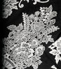 Mini-robe à manches courtes en dentelle florale noire Dolce & Gabbana
