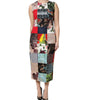 Dolce & Gabbana Multicolor Patchwork Sleeveless Sheath Dress
