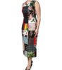 Dolce & Gabbana Multicolor Patchwork Sleeveless Sheath Dress