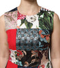 Dolce & Gabbana Multicolor Patchwork Sleeveless Sheath Dress