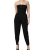 Dolce & Gabbana Black Wool Strapless Romper Jumpsuit Dress