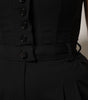 Dolce & Gabbana Black Wool Strapless Romper Jumpsuit Dress