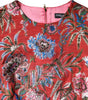 Dolce & Gabbana Red Floral Jacquard A-line Mini Dress