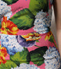 Dolce & Gabbana Multicolor Floral Sleeveless Sheath Dress