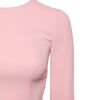 Dolce & Gabbana Pink Viscose 3/4 Sleeves Sheath Midi Dress