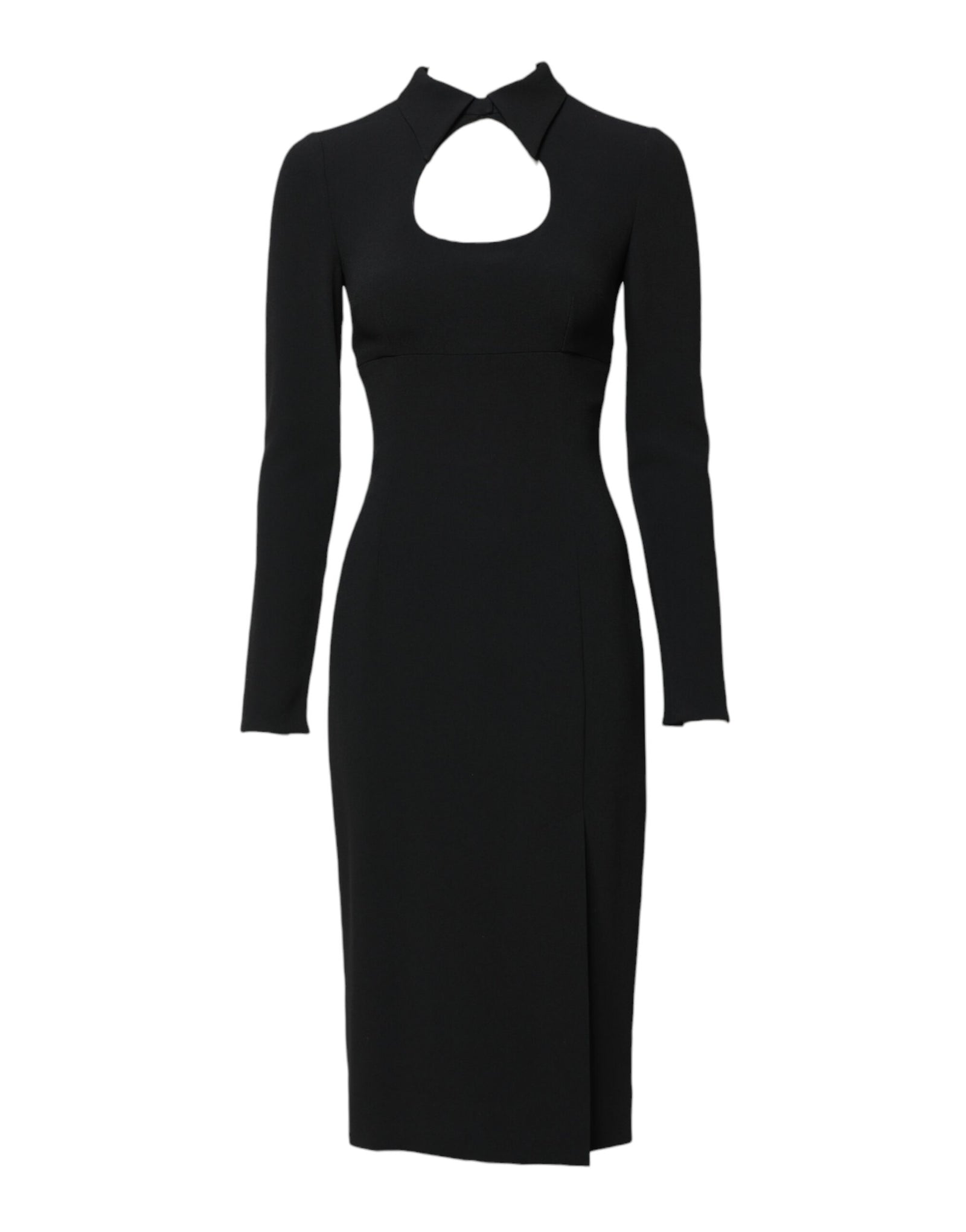 Robe fourreau moulante noire à manches longues Dolce & Gabbana