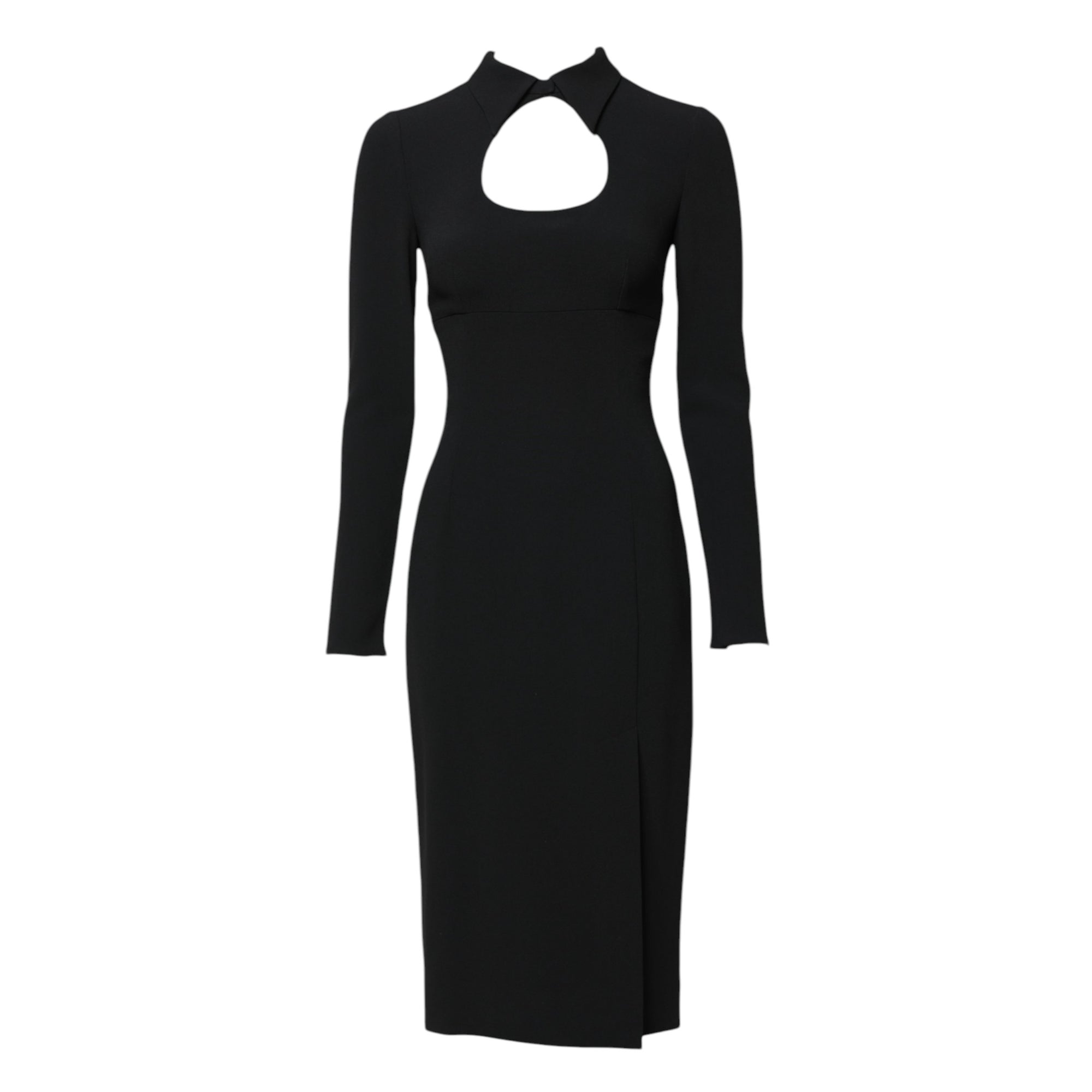 Robe fourreau moulante noire à manches longues Dolce & Gabbana