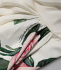 Dolce & Gabbana White Floral One Shoulder Sheath Midi Dress
