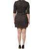 Dolce & Gabbana Brown Tweed Short Sleeves A-line Mini Dress