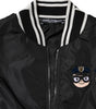 Dolce & Gabbana Black Nylon #DGFamily Full Zip Bomber Jacket